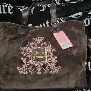 Juicy Couture Brown Suede Tote